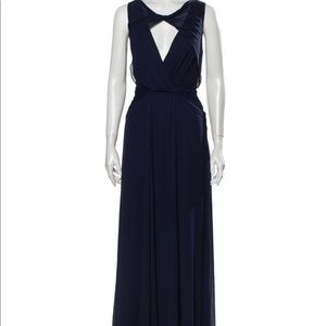 Badgley Mischka Navy Blue Bridesmaid Dress